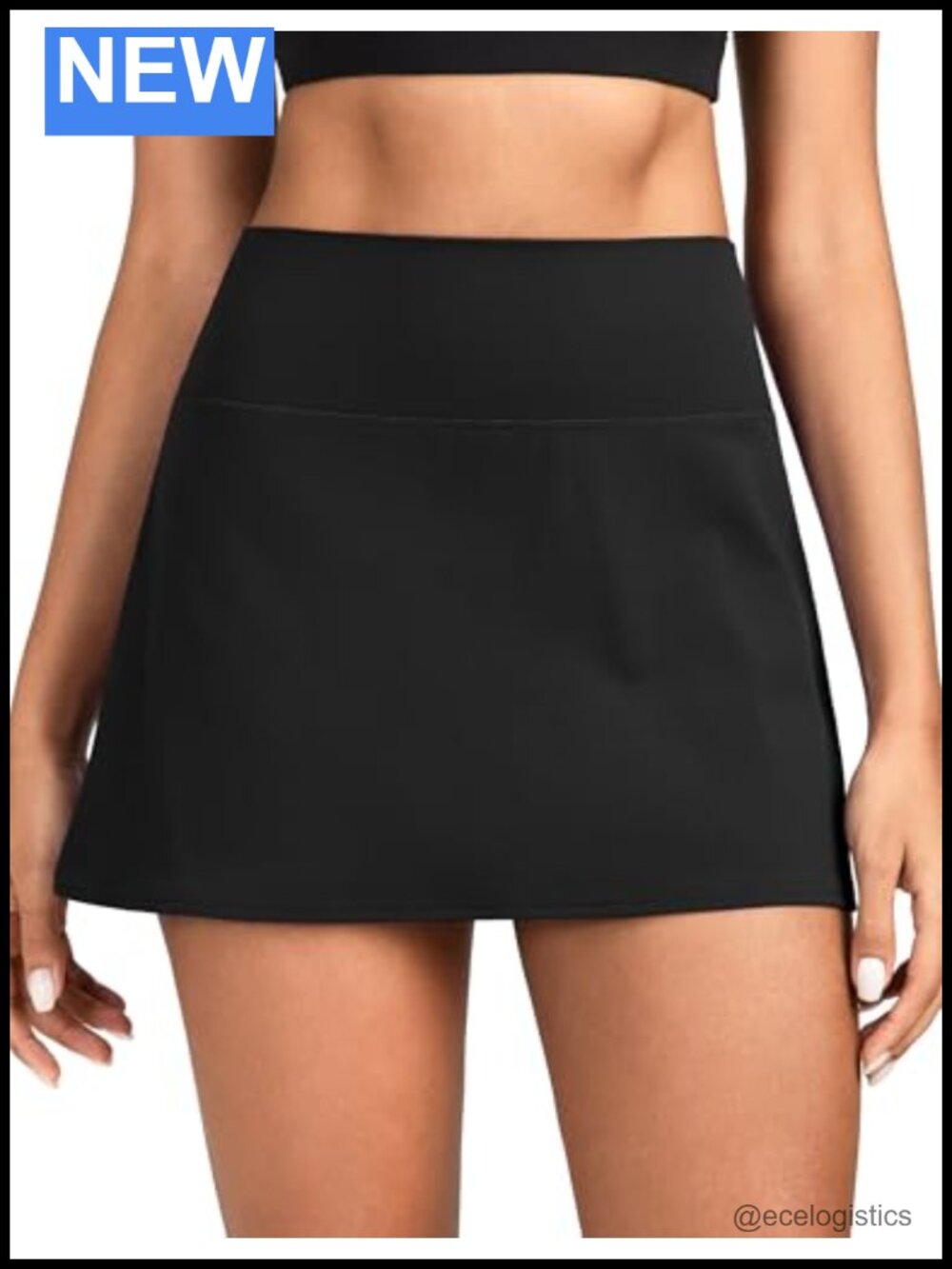 High Rise Tennis Skort with Built-in Shorts & Pockets